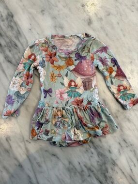 Posh Peanut - Fairy long sleeve onesie - 0-3mo